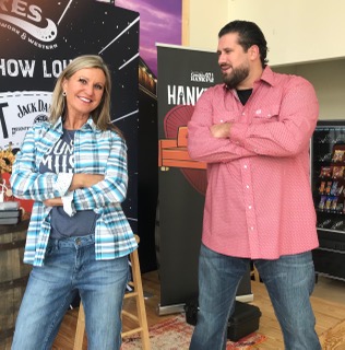Mindy and Caleb with arms crossed